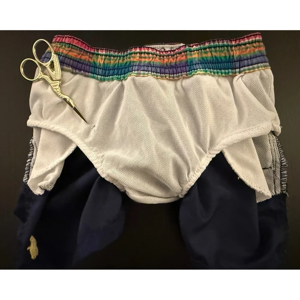 Ralph Lauren Baby Swim Trunks Shorts Toddler Boys 24m Navy‎ Mesh-Lined Swimwear